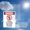 Signmission Pool Closed Do Not Enter Danger Sign, Vinyl Decal, 7in W x 10in L, 2PK OS-2PACK-DS-D-710-V-1636 - alternate 3
